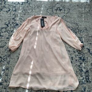 Noctflos Pink Sheer Dress NWT